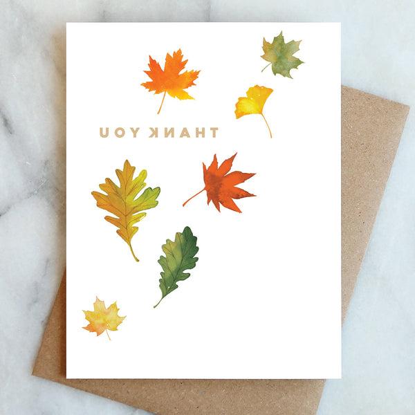 Fall Leaves Thank You Cards
